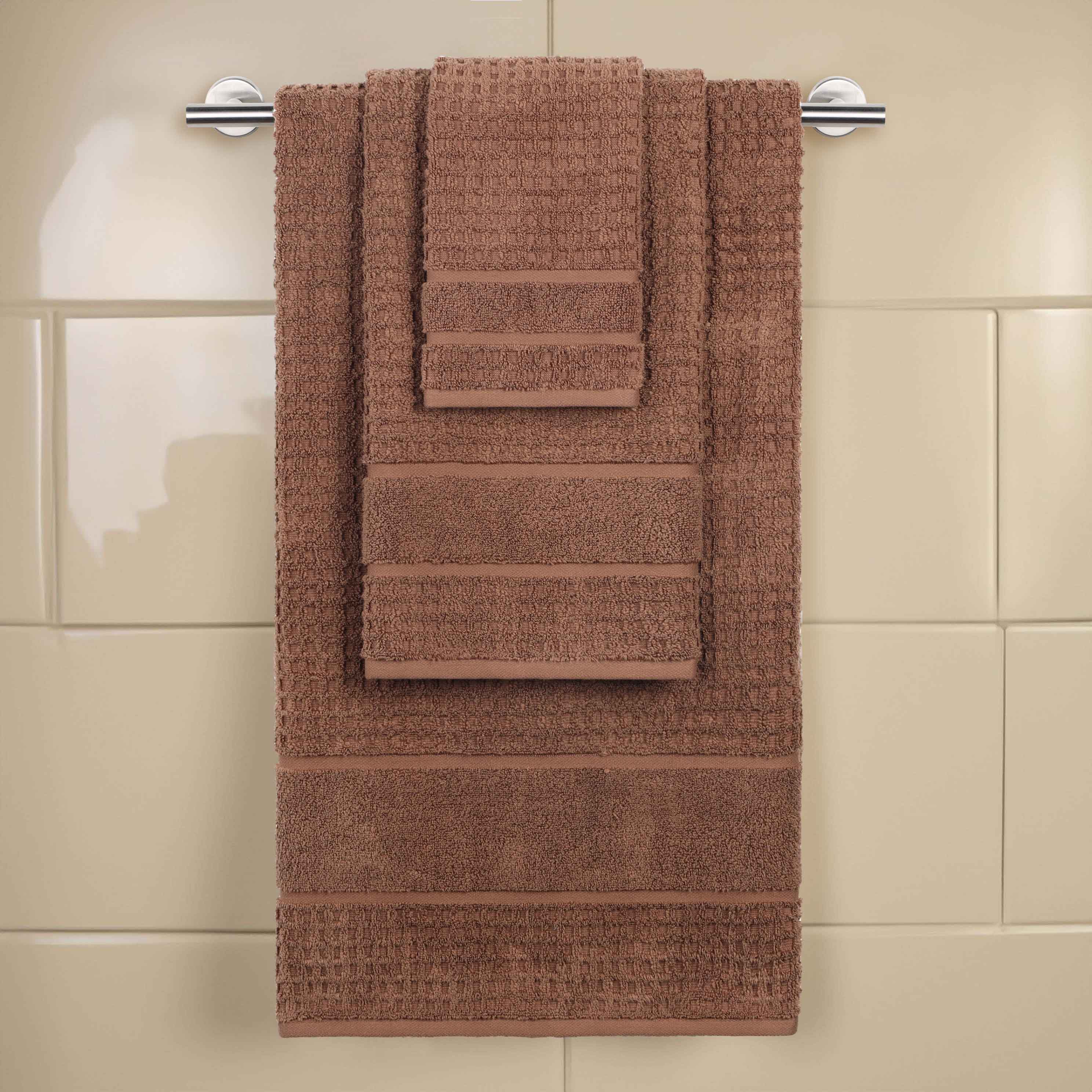 Premium Zero Twist Cotton Waffle Honeycomb Bath Towel Set - Ultra Soft & Highly Absorbent 3-Piece Set for Spa, Bathroom & Luxury Home Use