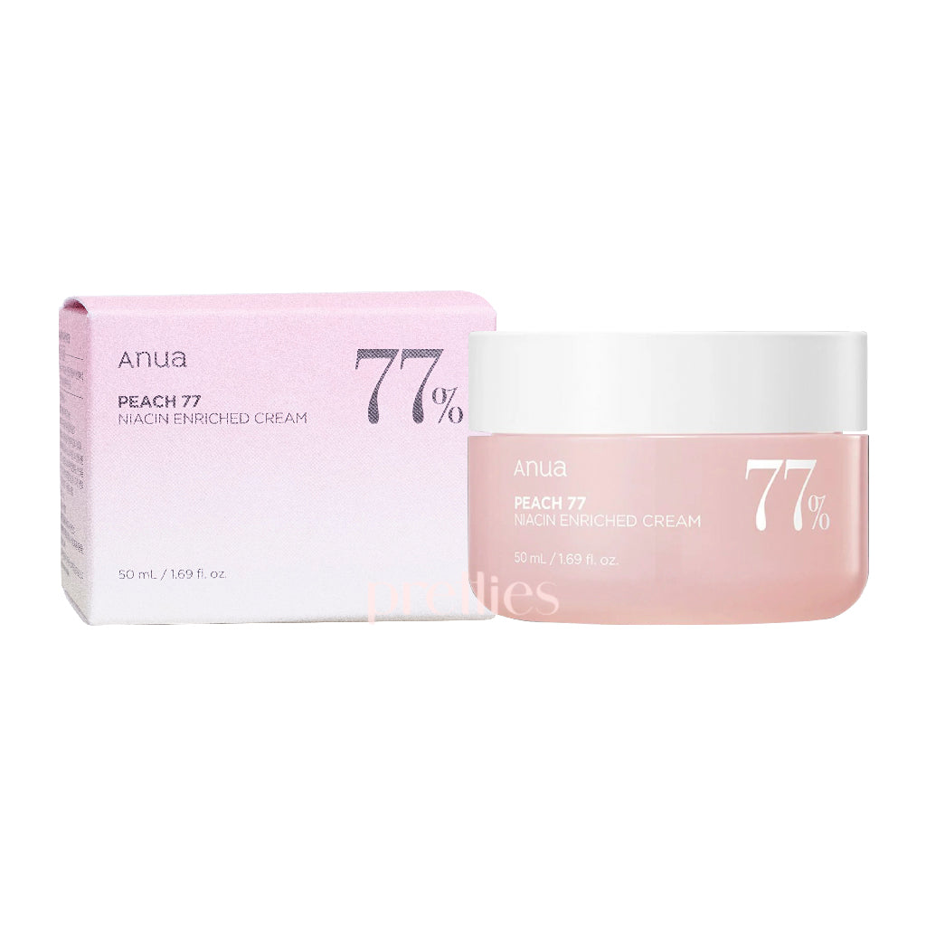 ANUA Peach 77% Niacinamide Enriched Brightening Cream 50ml - Korean Skincare for Dark Spots & Uneven Skin Tone - Perfect for Daily Moisturizing & Night Repair Routine