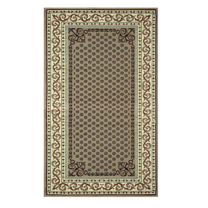Longfield Floral Oriental Traditional Formal Indoor Area Rug - Elegant Home Decor for Living Room, Bedroom & Dining Room