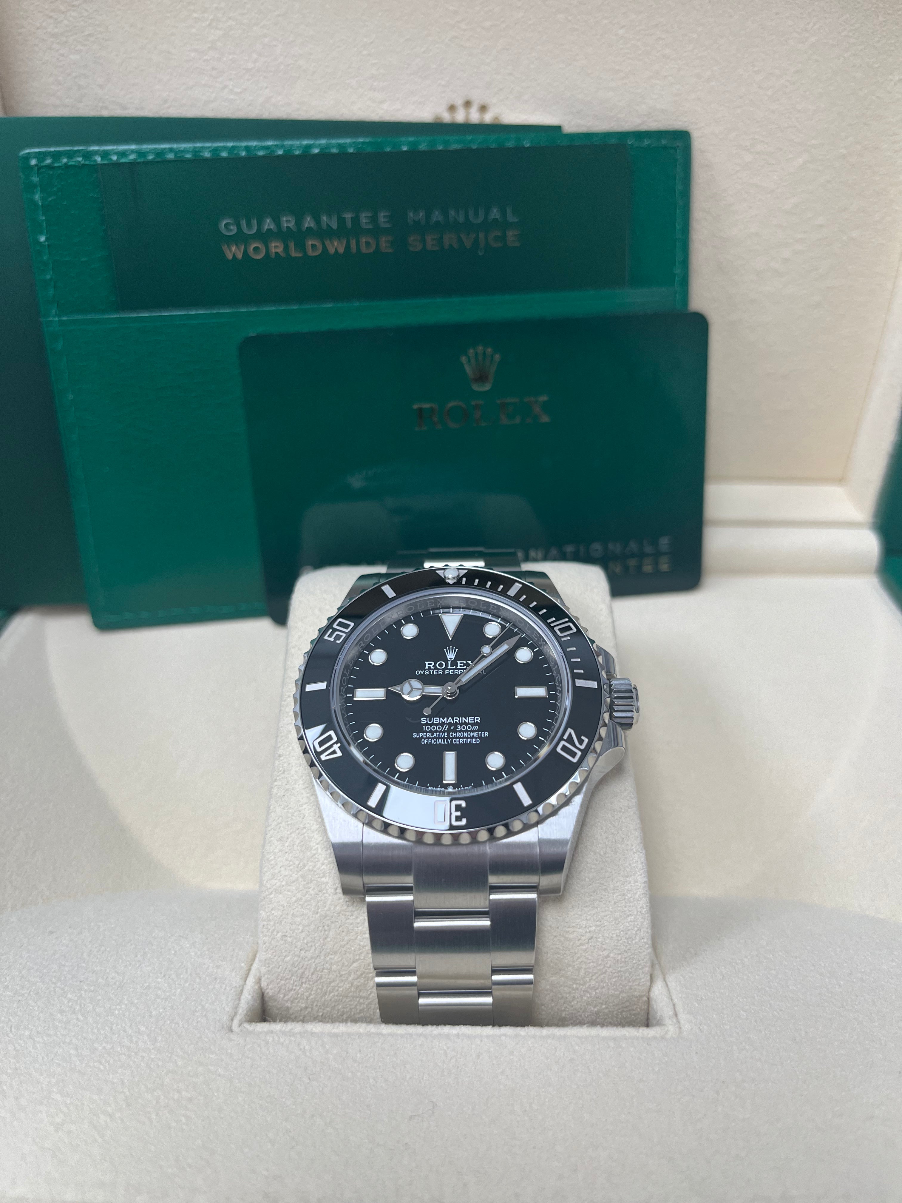 Rolex Submariner No Date 124060 Men's Luxury Watch - Black Dial Stainless Steel Dive Watch for Professional Scuba Diving & Everyday Wear