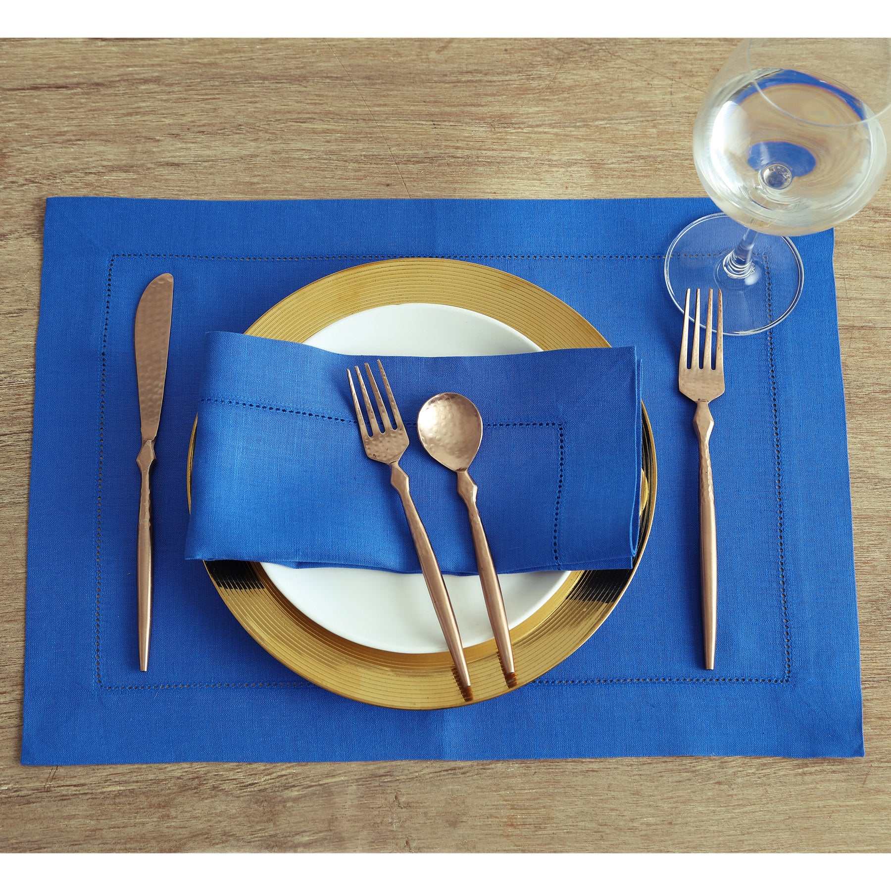 Premium Classic Hemstitch Napkins - 100% Cotton Linen Dinner Napkins for Formal Dining, Weddings & Special Occasions