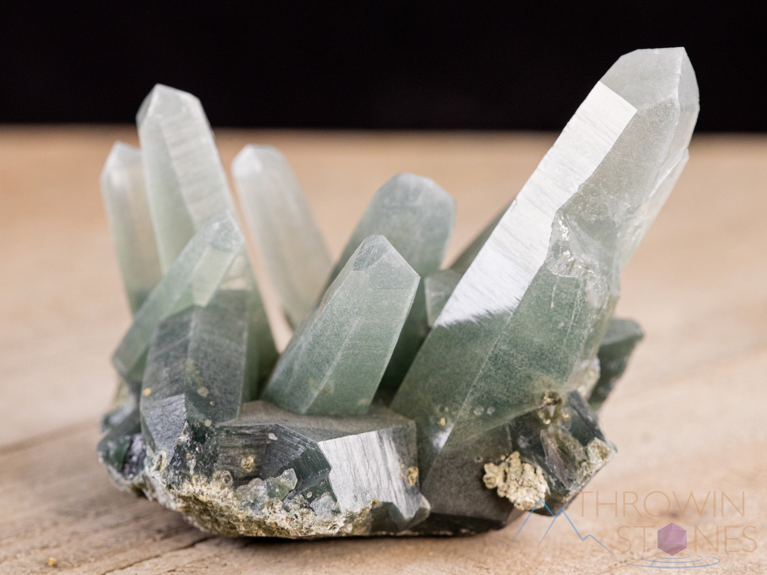 Natural QUARTZ with ACTINOLITE Raw Crystal Cluster - Healing Stone Specimen for Home Decor, Housewarming Gift & Spiritual Healing | Perfect for Meditation, Office Desk & Feng Shui