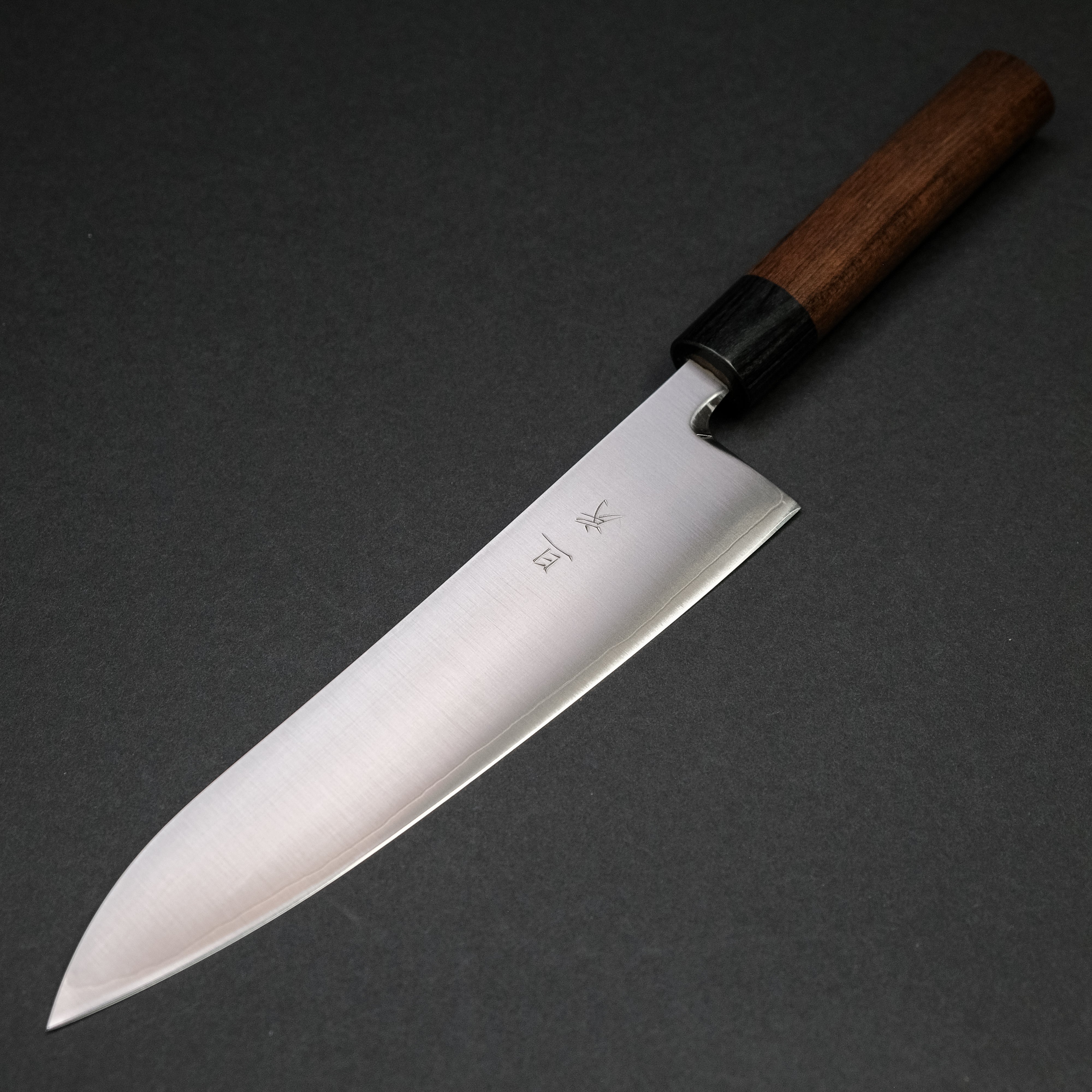 Premium Akifusa Powder Metal Steel Gyuto Chef Knife 210mm - Japanese High-Carbon Stainless Steel Blade with Ergonomic Ebony Wood Handle - Perfect for Sushi, Meat Slicing & Professional Kitchen Use