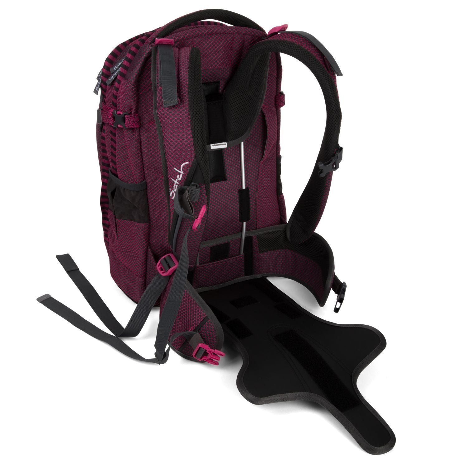 Satch Pack Fire Phantom - Premium Waterproof Backpack for Hiking, Camping & Outdoor Adventures - Durable Travel Backpack with USB Charging Port & Anti-Theft Design