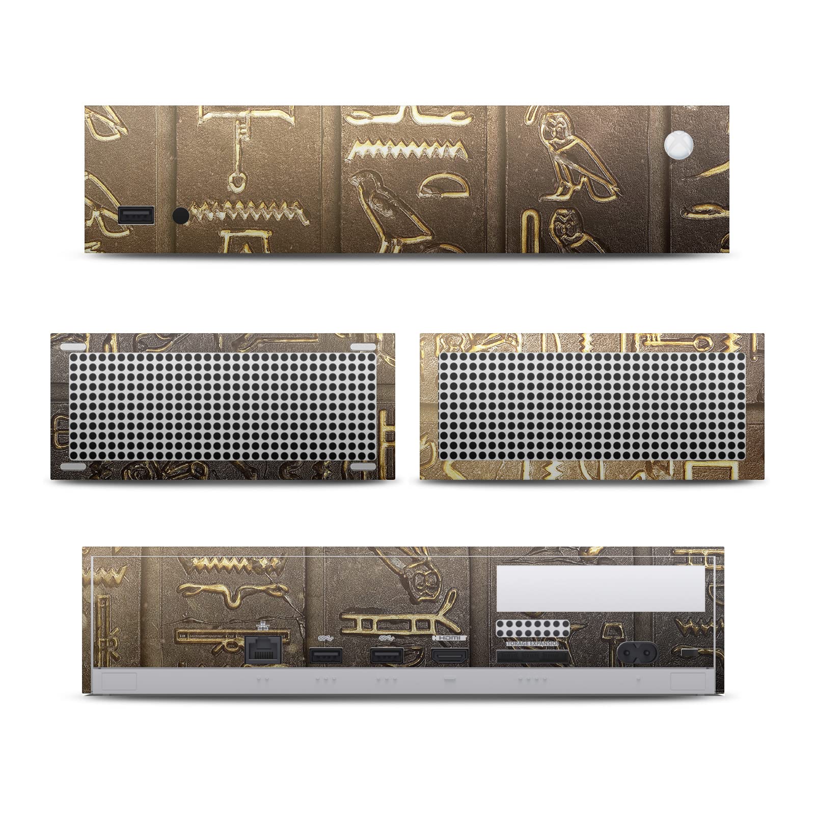 Officially Licensed Assassin's Creed 3D Hieroglyphics Vinyl Sticker Skin for Xbox Series S Console & Controller - Gaming Decal Cover with Origins Graphics | Perfect for Gamers, Collectors & Xbox Enthusiasts