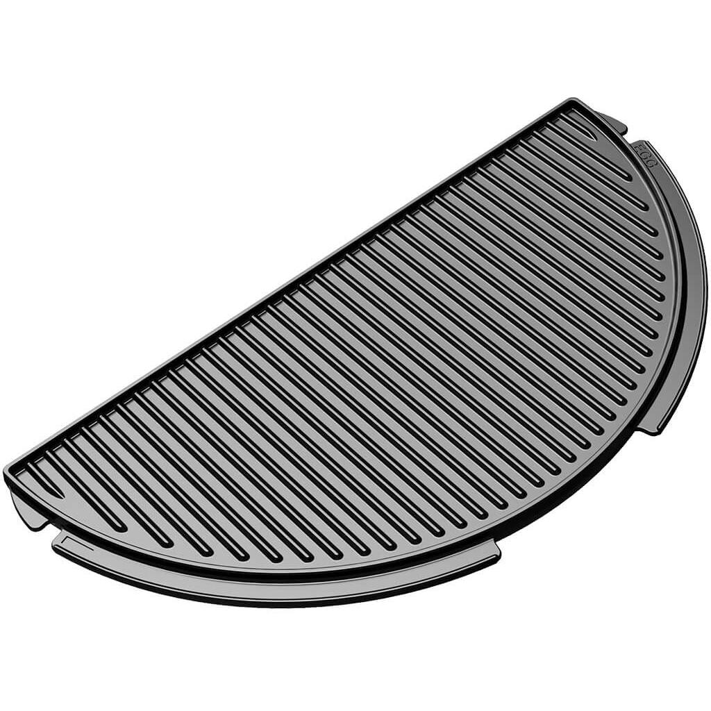 Big Green Egg XL Half Cast Iron Plancha Griddle - 122995 - Perfect for Grilling, Searing & Outdoor Cooking