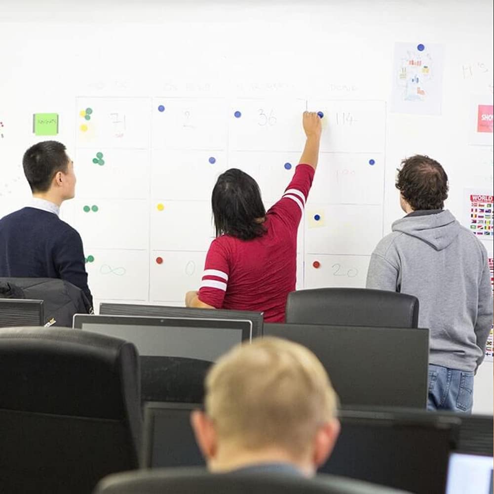 Smart Magnetic Plaster (65ft²/128.5floz) - Dark Grey Magnet-Receptive Wall Coating for Offices, Classrooms & Homes | High Magnetic Strength, Smooth Finish, Easy DIY Application (10Kg) | Perfect for Whiteboards, Memo Boards & Decorative Displays in Workspaces & Living Areas