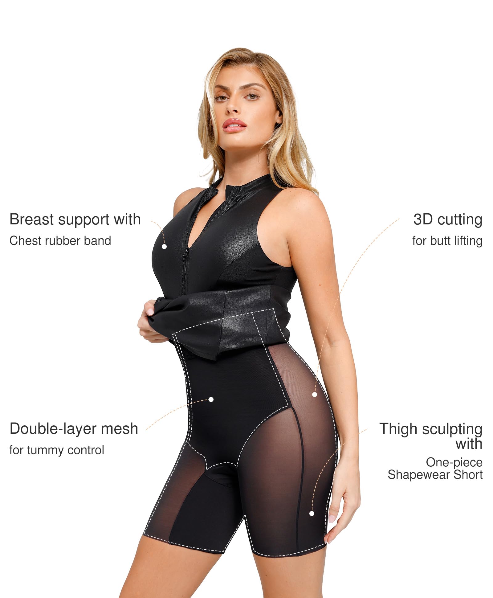Popilush Women's Faux Leather Midi Dress with V-Neck - Slimming Shapewear Bodycon Dress for Date Night, Party & Evening Outfits - Sexy Formal Wear for Women