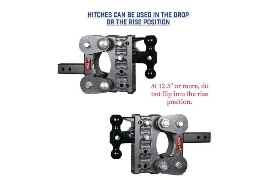 GEN Y Hitch Boss Torsion Flex 2-Inch Shank, 5-Inch Drop, 17K TW 16K Hitch - GH 051 Versa Ball & GH 032 Pintle Lock Hitch for Heavy-Duty Towing and Off-Road Trailers