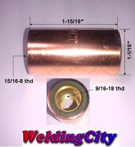 Lincoln Magnum 300-400 MIG Nozzle Adapter - 2 Pack for Welding Projects