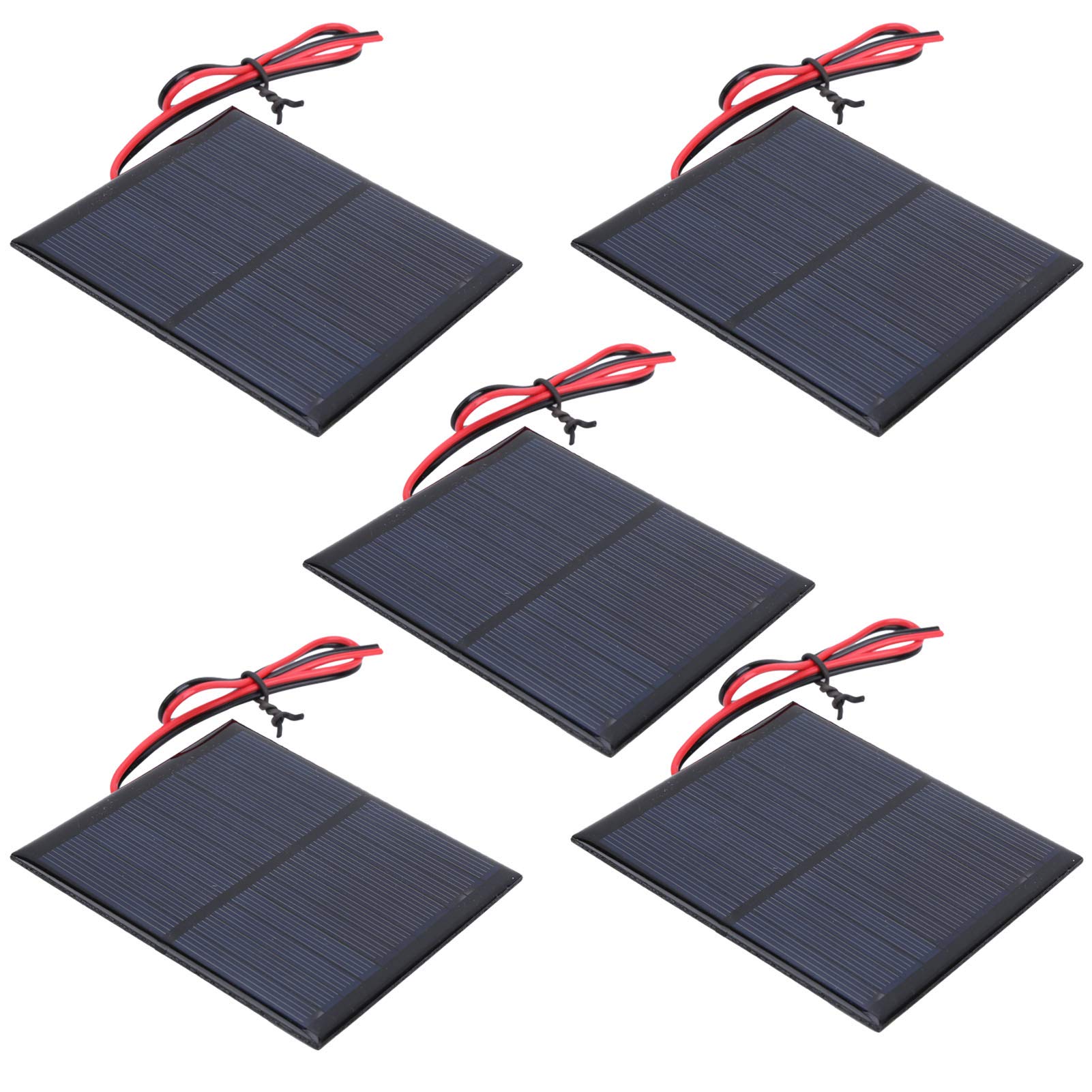 5Pcs 6V Solar Panel for Outdoor Solar Lights - High Efficiency Solar Cell for Lawn Lights, Landscape Lighting & Mobile Charging - Perfect for Garden, Patio & Emergency Power Supply