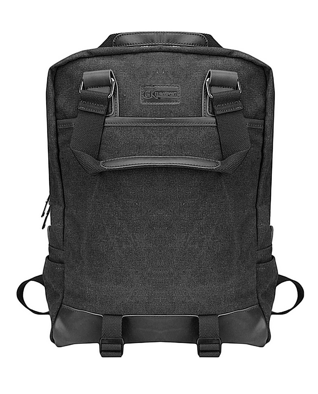 Eurosport Unisex Canvas Square Messenger Laptop Backpack - Durable School, Travel & Work Bag for Men & Women - Perfect for College, Office & Commuting