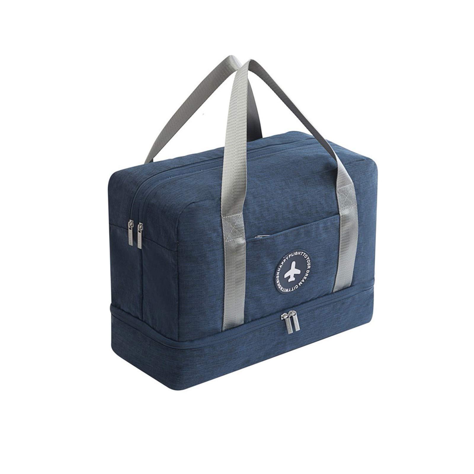 Waterproof Travel Storage Bag - Roll Up Cosmetic & Clothes Organizer for Camping, Beach, Gym | Navy Blue Compact Wash Bag | Portable Toiletry Pouch for Vacation, Business Trips