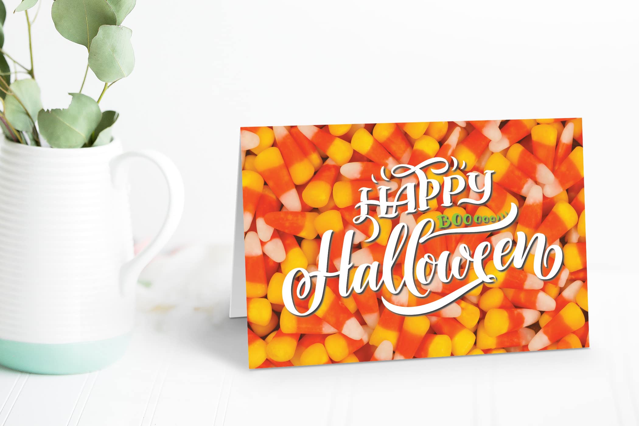 **Stonehouse Collection | 10 Pack Cute Halloween Greeting Cards with Envelopes | Candy Corn Themed | USA Made | Perfect for Halloween Parties, Trick-or-Treating & Spooky Celebrations**