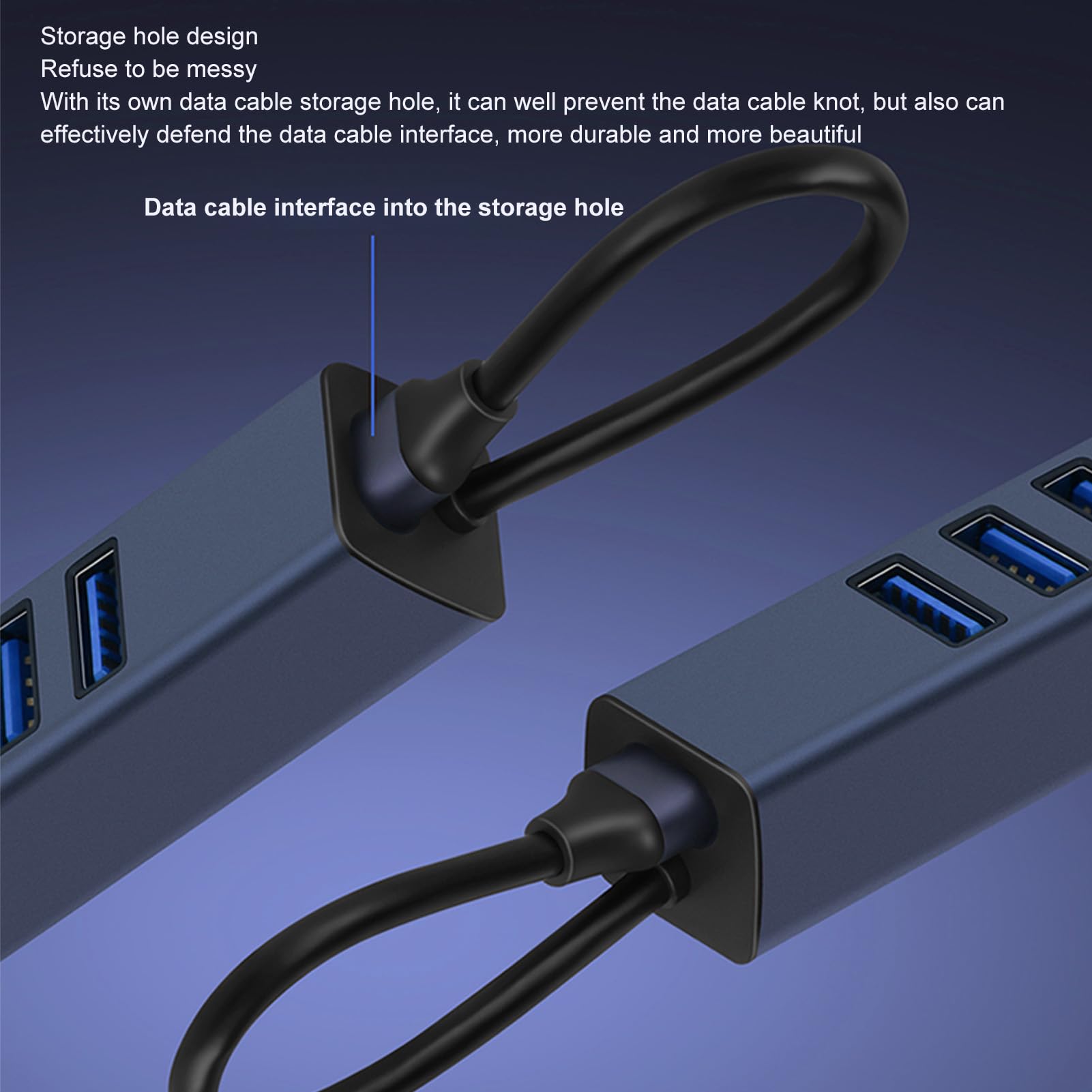 7-in-1 USB C Hub with 4 USB 3.0 Ports, Gigabit Ethernet Adapter, 5Gbps Data Transfer - Aluminum Alloy Multi-Port Dongle for MacBook Pro/Air, Dell XPS, HP, Lenovo, Nintendo Switch - Perfect for Home Office, Gaming & Travel