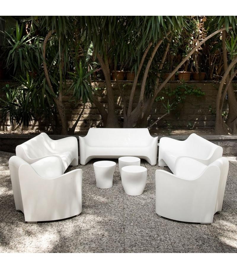 Driade Tokyo Pop Small Table & Stool - Modern Multifunctional Side Table or Footrest for Living Room, Bedroom & Office
