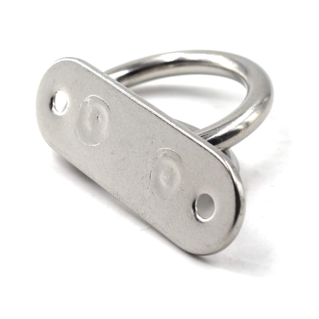 Heavy Duty 304 Stainless Steel Ceiling & Wall Mount Hook with Ring (1/4