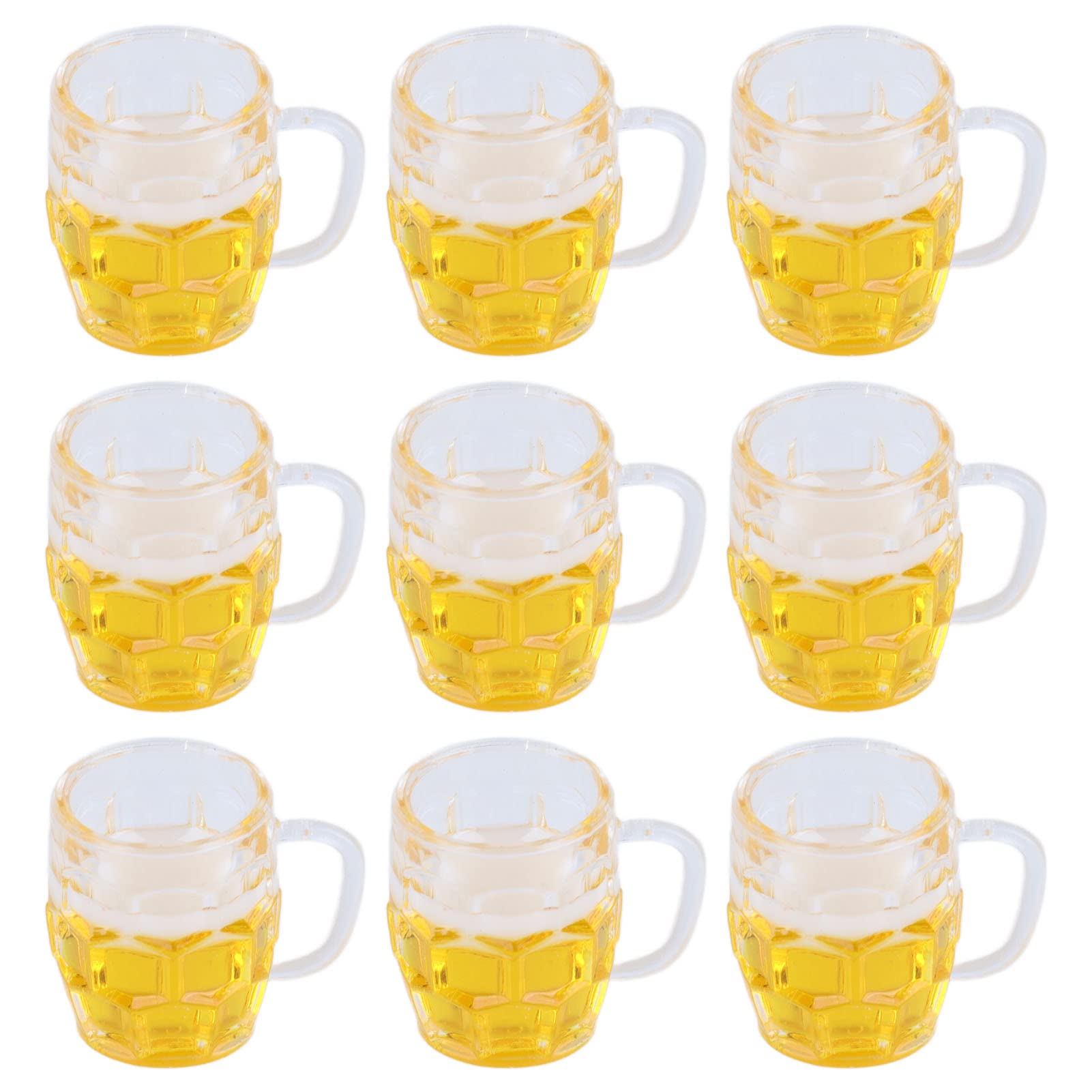 Mini Beer Cup Model - Realistic Flexible Simulation Beer Mug for DIY Crafts, Miniature Accessories - Perfect for Dollhouse, Model Train, and Miniature Scenes
