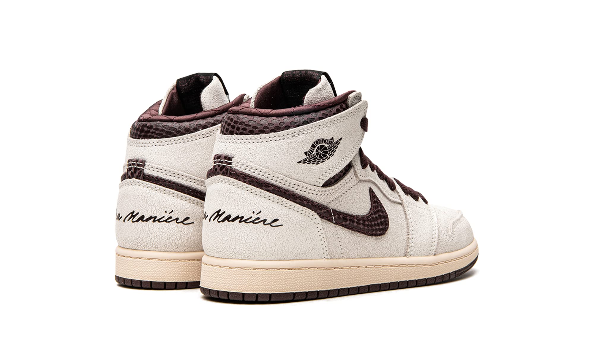 Jordan Preschool 1 Retro High OG SP DO7099 100 A Ma Maniere Sneakers - Size 2.5Y - Kids Basketball Shoes for Boys & Girls - Perfect for School, Playground & Casual Wear