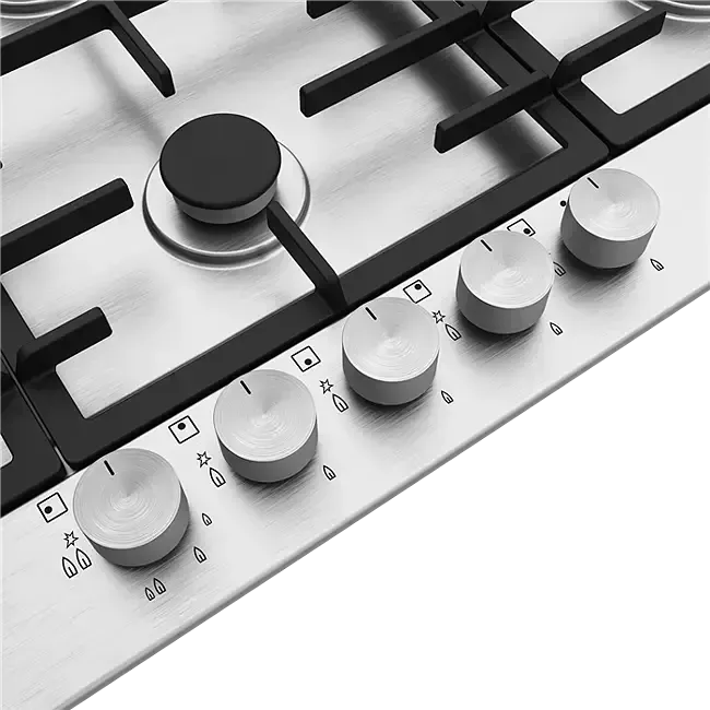 AEG 90cm 5 Burner Gas Cooktop - Premium Stainless Steel Built-in Cooktop for Modern Kitchens | Perfect for Home Cooking & Entertaining