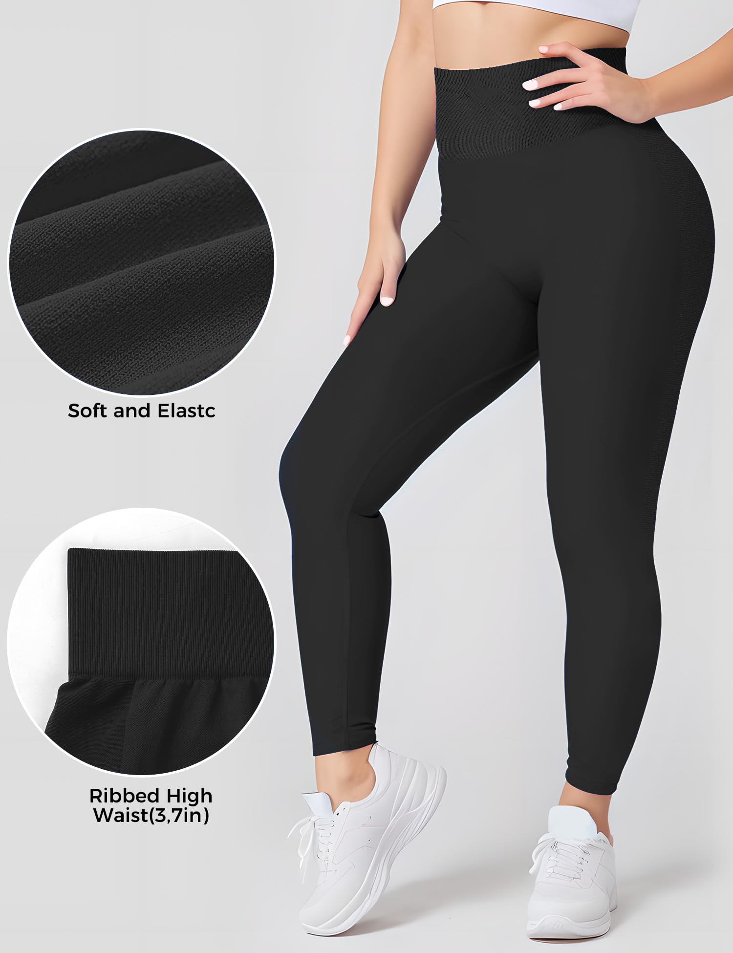 Booty Lifting Leggings for Women - High Waisted Tummy Control Yoga Pants for Gym & Running