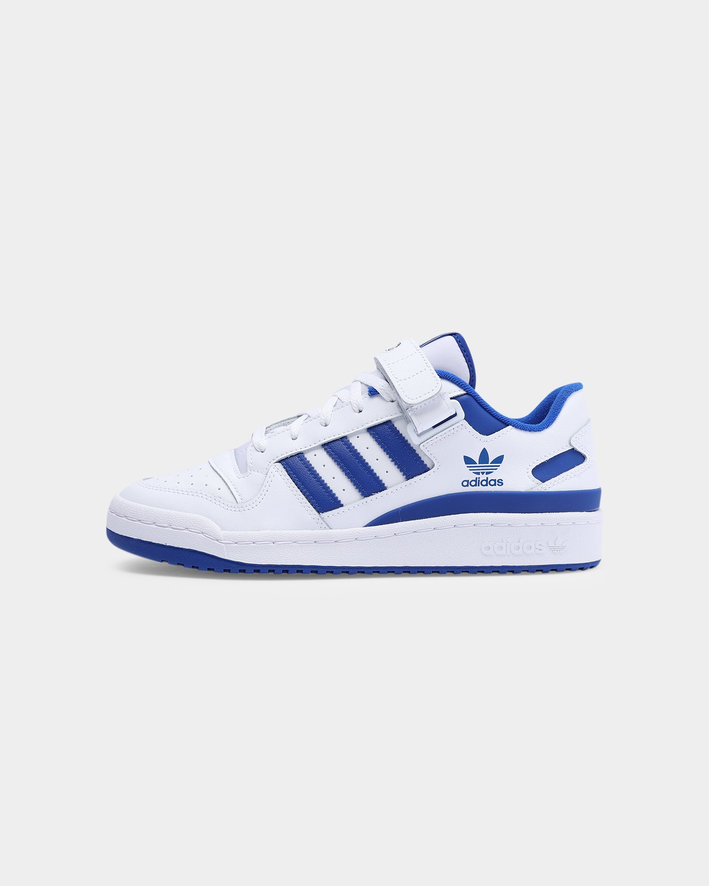 Adidas Men's Forum Low Sneakers - Cloud White / Royal Blue - Casual & Streetwear Shoes for Men | Perfect for Everyday Wear, Gym, and Urban Fashion