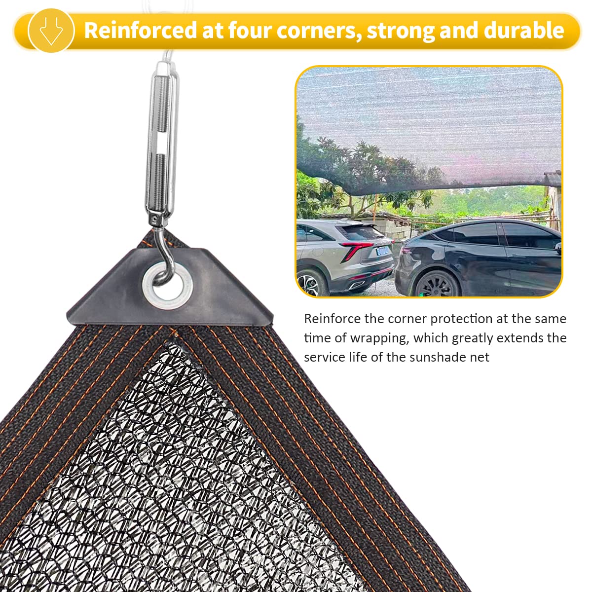 DGSL 40% UV Protection Shade Cloth - 10Ft x 13Ft Greenhouse Cover with Reinforced Grommets | Breathable Mesh Tarp for Pergola, Patio Plants, Chicken Coop & Garden | Outdoor Sun Shade for Backyard, Pool Area & Deck Protection
