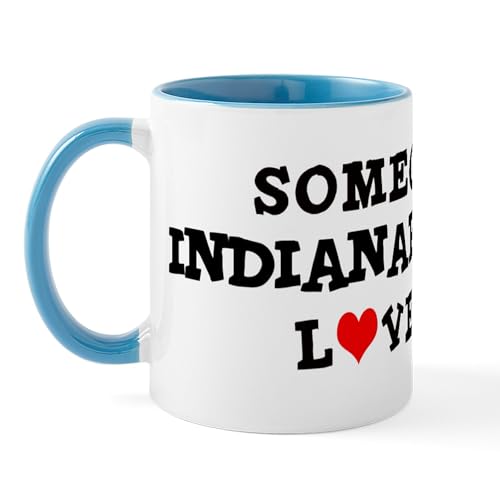 White/Blue Inside - Someone In Indianapolis Mug