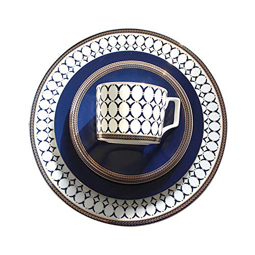 Premium 16-Piece Bone China Dinnerware Set for 4 - Elegant Plates, Bowls & Mugs - Dishwasher & Microwave Safe - Perfect for Family Dinners, Entertaining Guests & Special Occasions