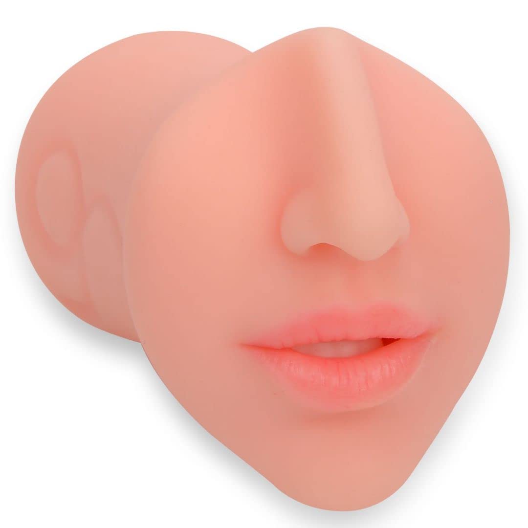 Realistic Deep Throat Male Masturbator - Lifelike Oral Sleeve with Tongue & Teeth - Pocket Stroker Sex Toy for Men - Perfect for Discreet Solo Pleasure & Enhanced Masturbation Experience at Home or Travel
