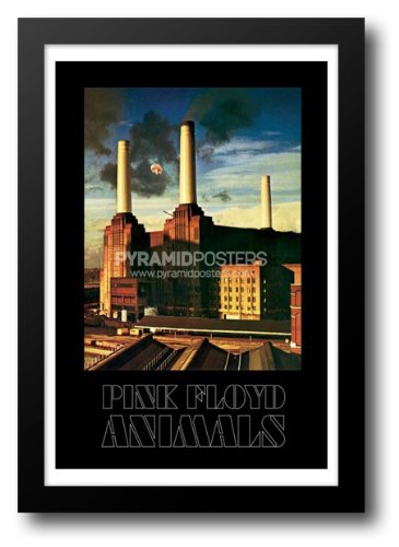 Pink Floyd - Animals 28x40 Framed Art Print Poster | Vintage Rock Band Wall Decor | Perfect for Music Lovers, Man Cave & Home Theater Decor