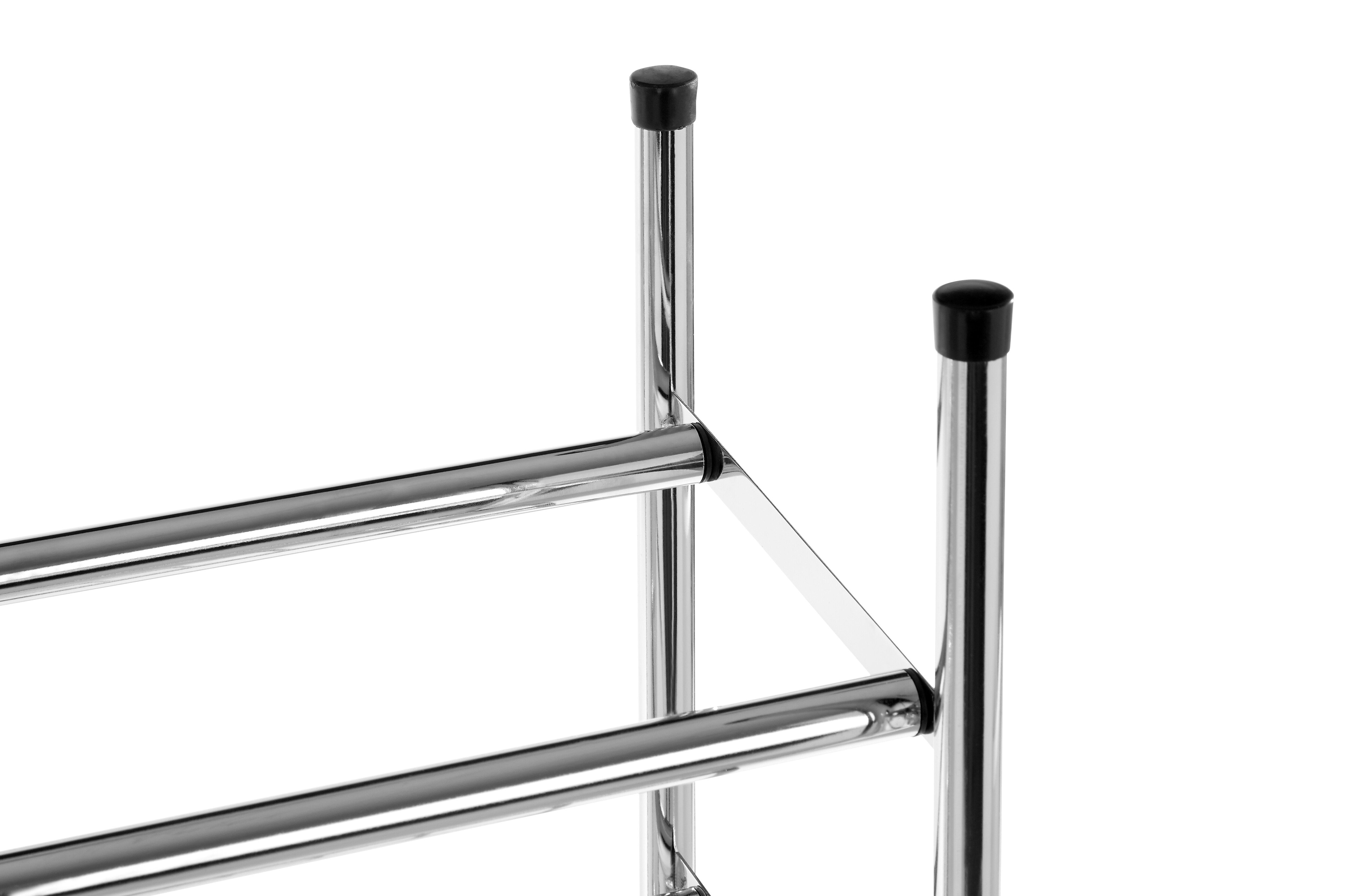 3-Tier Extendable Chrome Shoe Rack - Space Saving Organizer for Entryway, Closet & Bedroom Storage