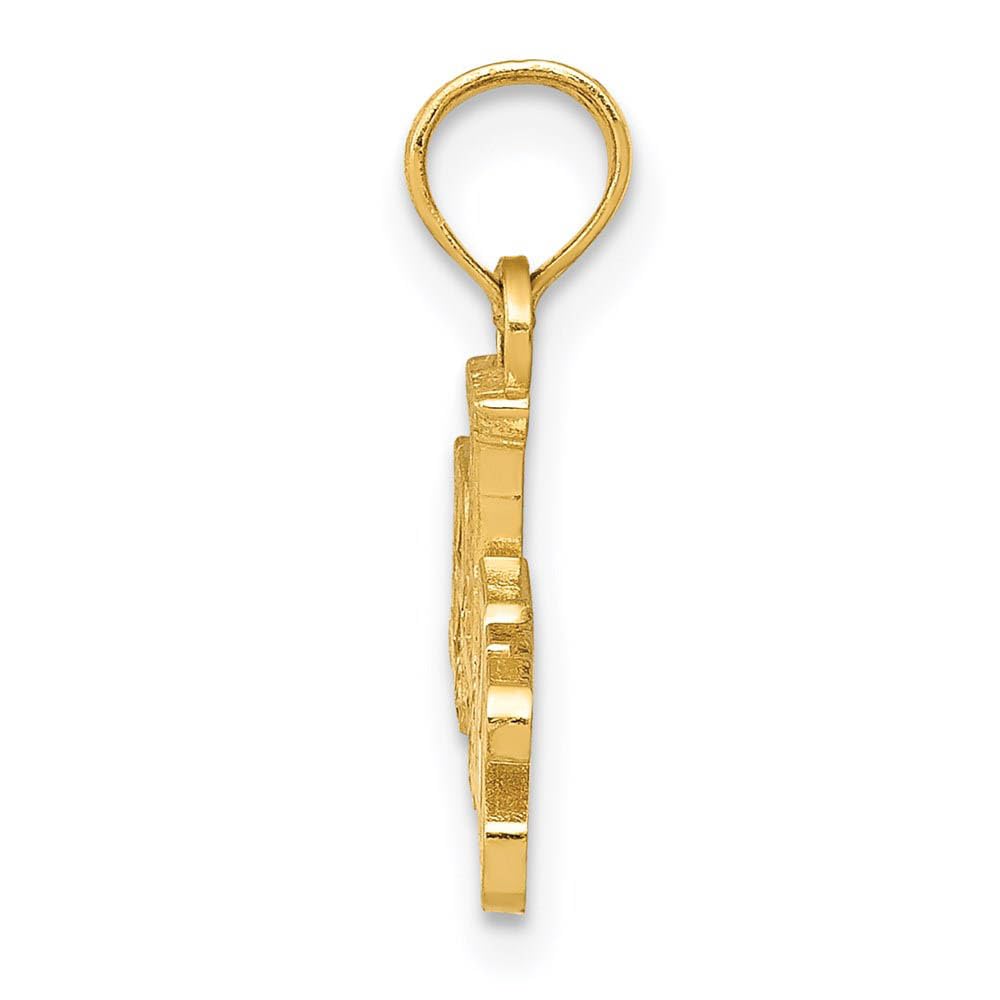 14k Yellow Gold Eiffel Tower Pendant - Elegant Paris Jewelry Gift
