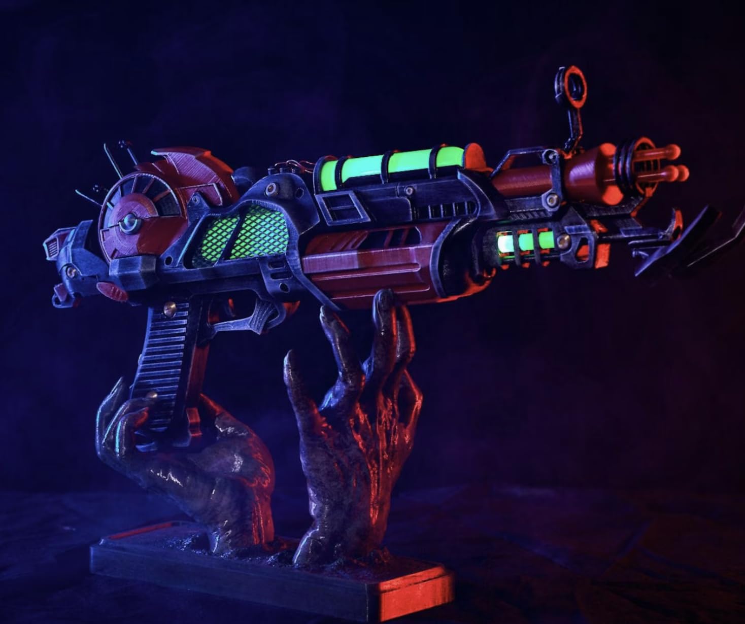 Ray Gun Mark 2 LED Lights - Handmade Call of Duty Zombies Prop Replica - Premium Cosplay Collectible by Greencade - Perfect for Gaming Decor, Zombie-Themed Parties & Collector Displays