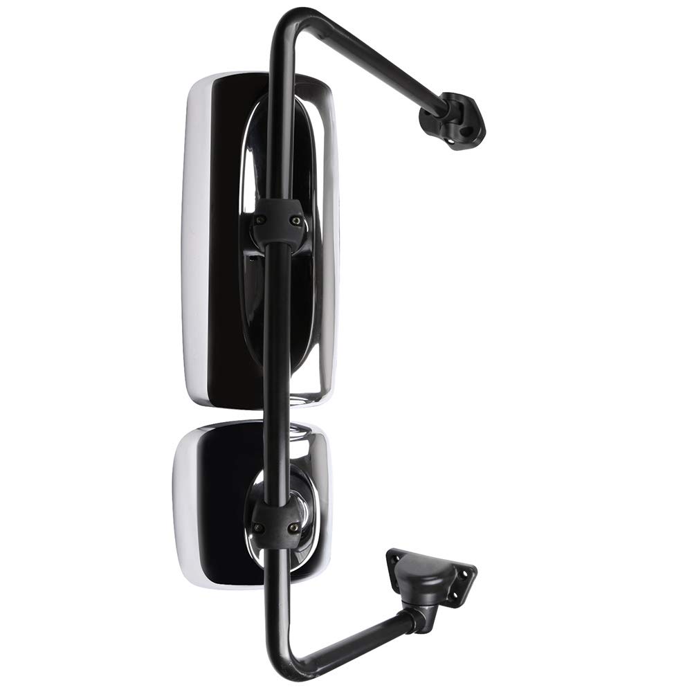 Freightliner M2 100/106/112/114SD Truck Replacement Side Mirror - Heated Chrome RH Assembly (2003-2017 Models) | Perfect for Winter Driving & Fleet Maintenance