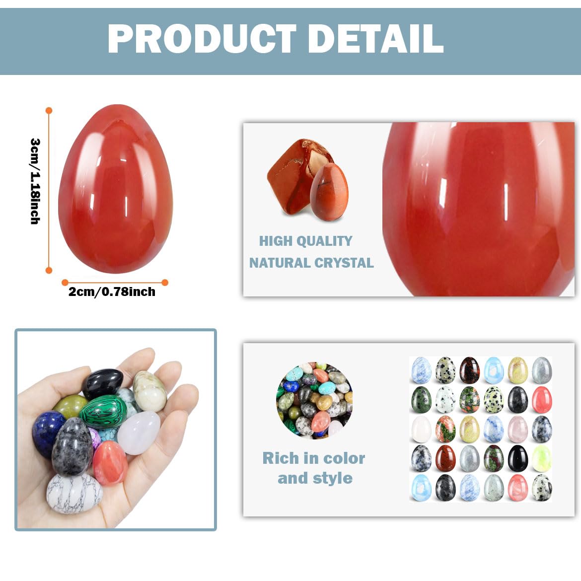 12 Pcs Pre-Filled Easter Eggs with Surprise Egg Stones - Easter Basket Stuffers, Party Favors, Kids Gifts for Egg Hunt & Spring Celebrations