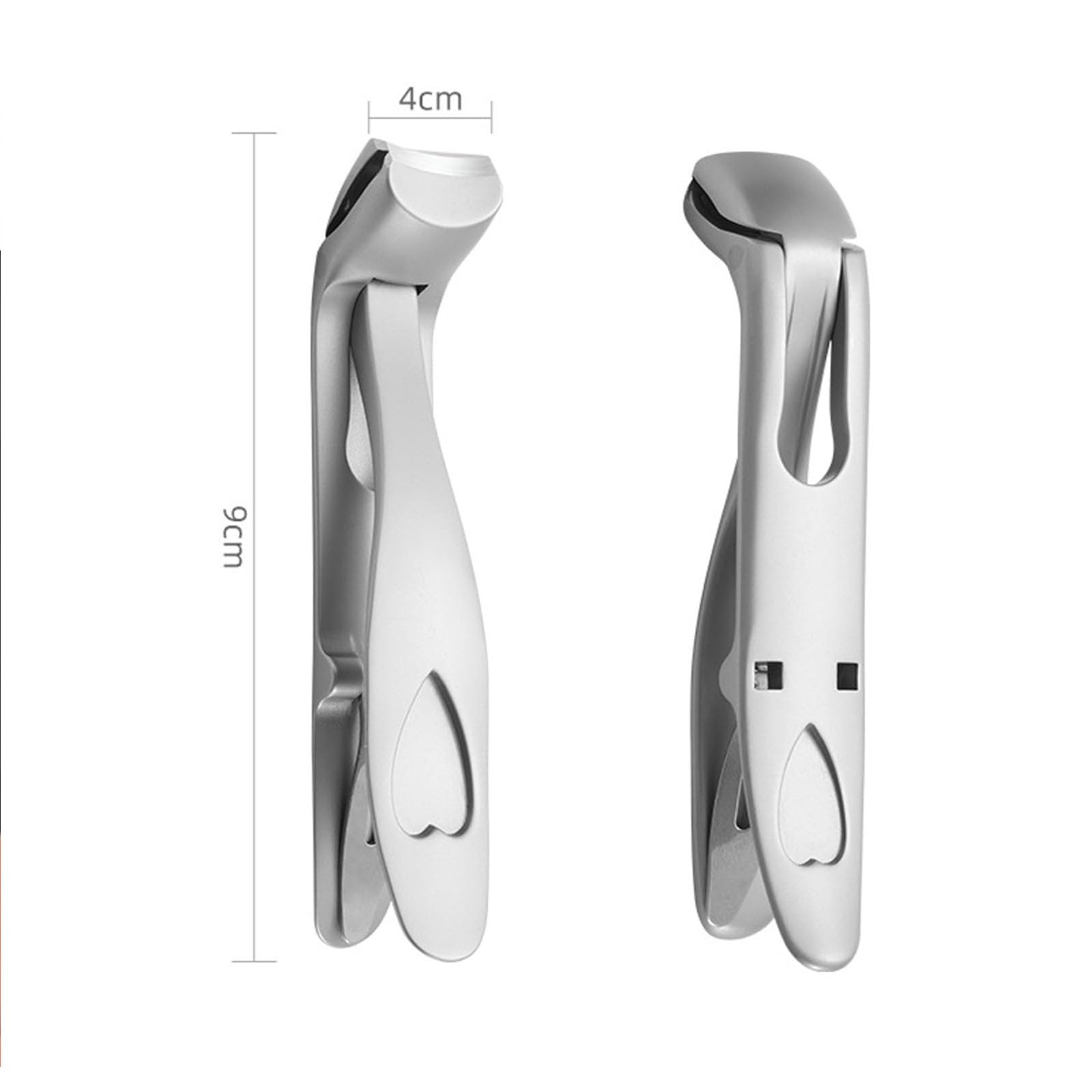 Premium Ergonomic Angled Head Nail Clipper for Seniors & Thick Nails - ClipMaster Pro Black - Ideal for Elderly Care, Manicures & Pedicures at Home or Salon