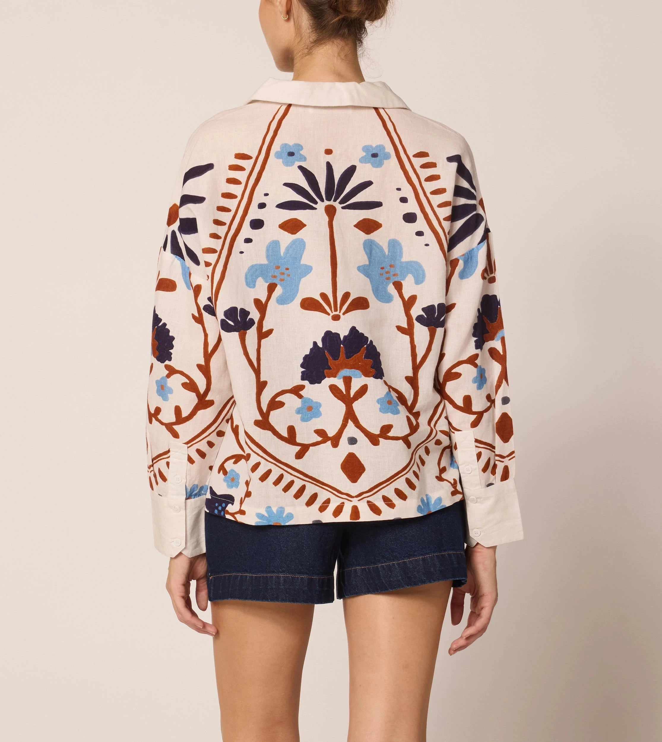 Miranda Blouse - Elegant Women's Floral Print Top | Perfect for Office, Date Night & Special Occasions