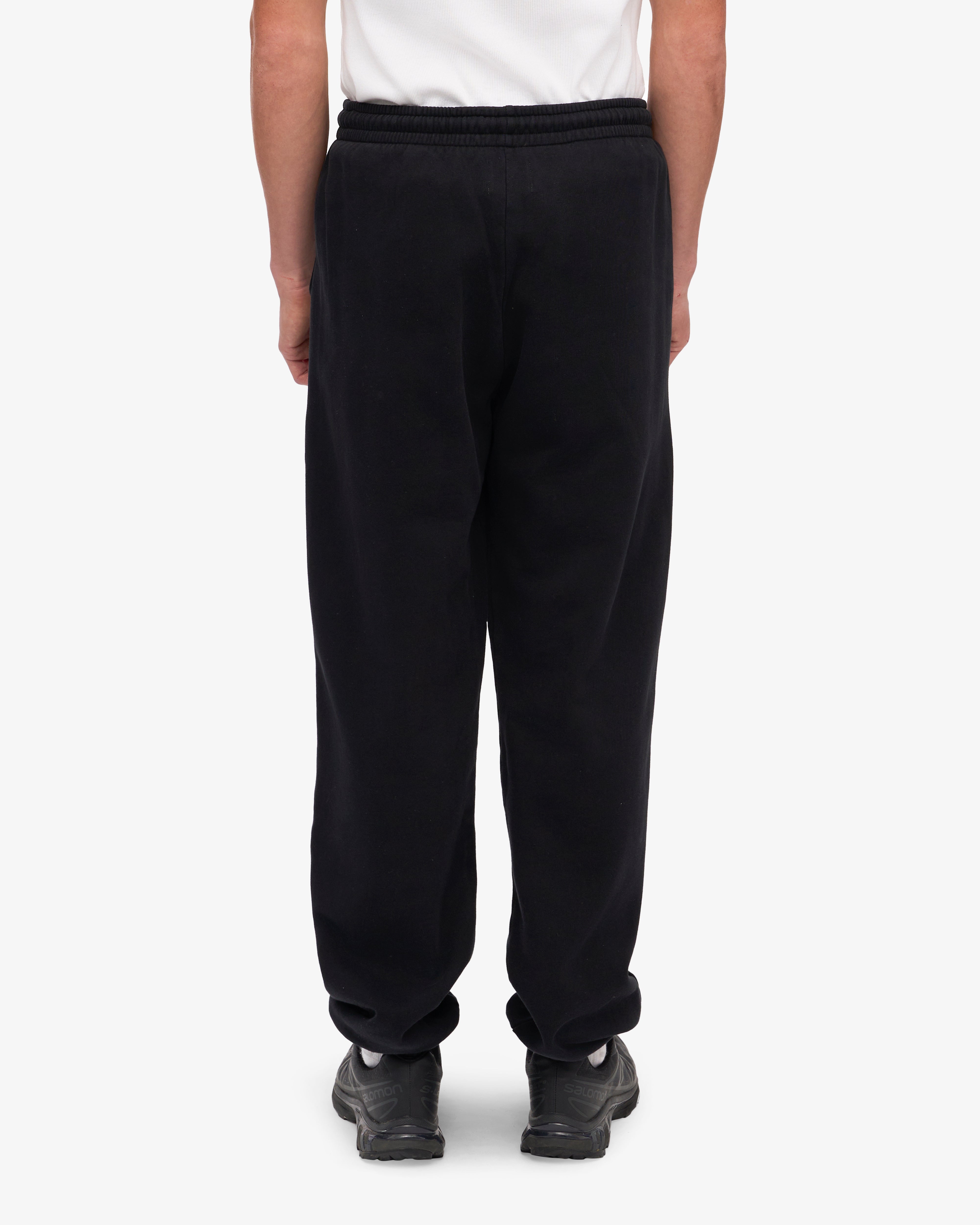 Organic Cotton Sweatpants for Women & Men - Soft Comfortable Lounge Pants in Deep Black - Perfect for Yoga, Running & Home Relaxation