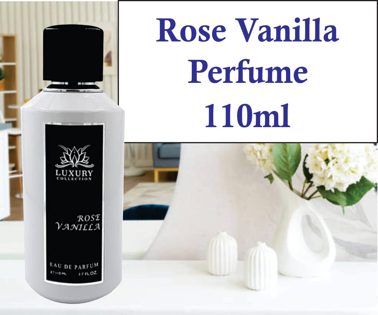 Luxury Rose Vanilla Perfume for Women | Sapphire’s Choice Eau de Parfum (EDP) 110ml | Floral Vanilla & Rose Fragrance | Made in Dubai | Perfect for Date Nights, Weddings & Special Occasions