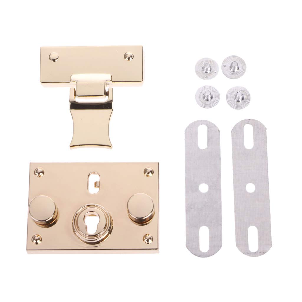Misright 2 Sets Metal Twist Lock Purse Hardware - DIY Handbag Shoulder Bag Accessories for Leather Craft & Fashion Design (Perfect for Handmade Purses, Clutches & Tote Bags)