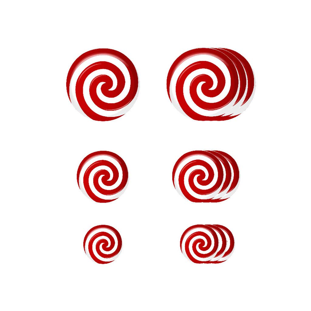 Self-Adhesive Round Candy Decoration Stickers - Christmas Holiday Wall & Floor Decals for Baby Girl Room, Floral Design - Perfect for Nursery Decor, Party Backdrops & Seasonal Home Decoration