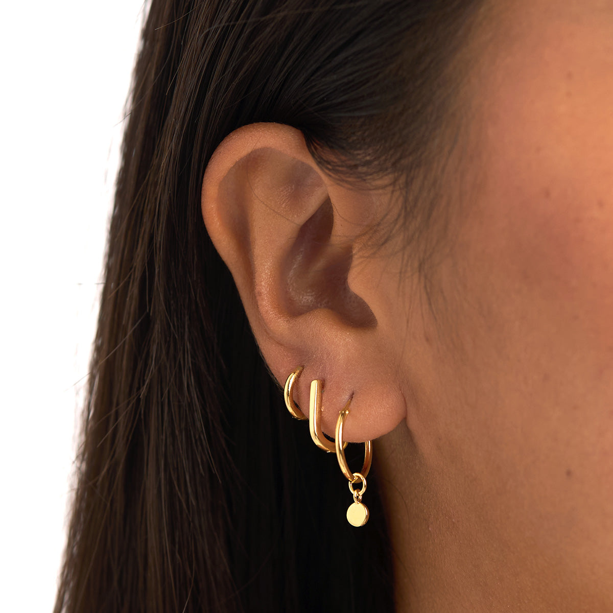 14K Gold Micro Round Huggie Earrings - Minimalist Hoop Earrings for Women, Perfect for Everyday Wear & Special Occasions
