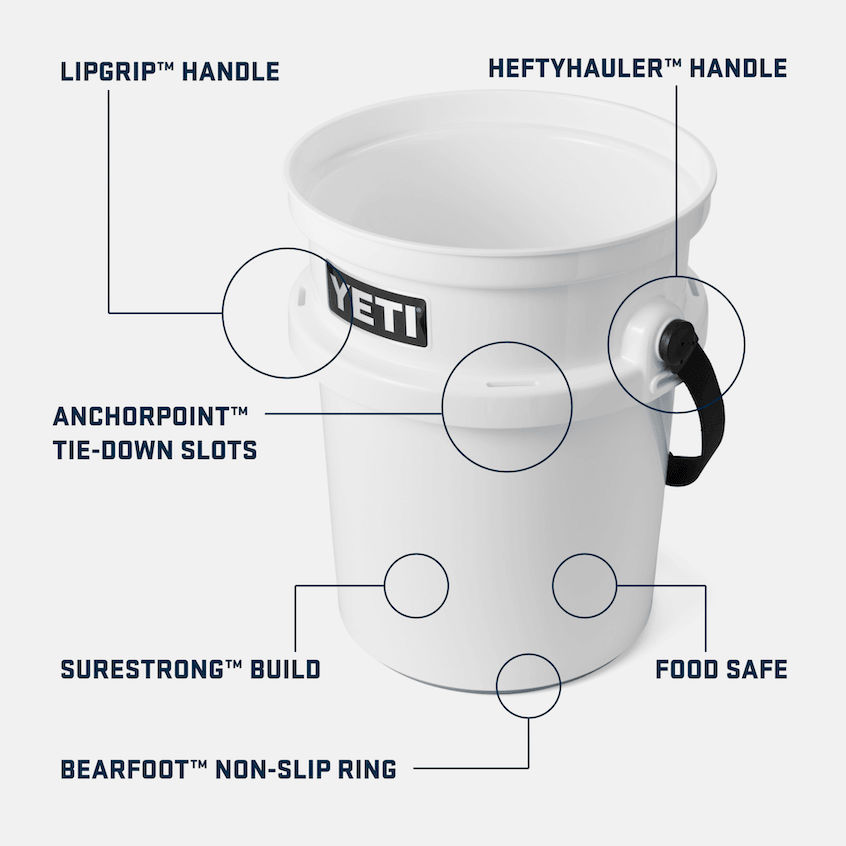 Premium Loadout Bucket - Heavy Duty Charcoal Storage Organizer | Perfect for Camping, Hunting & Outdoor Gear Organization