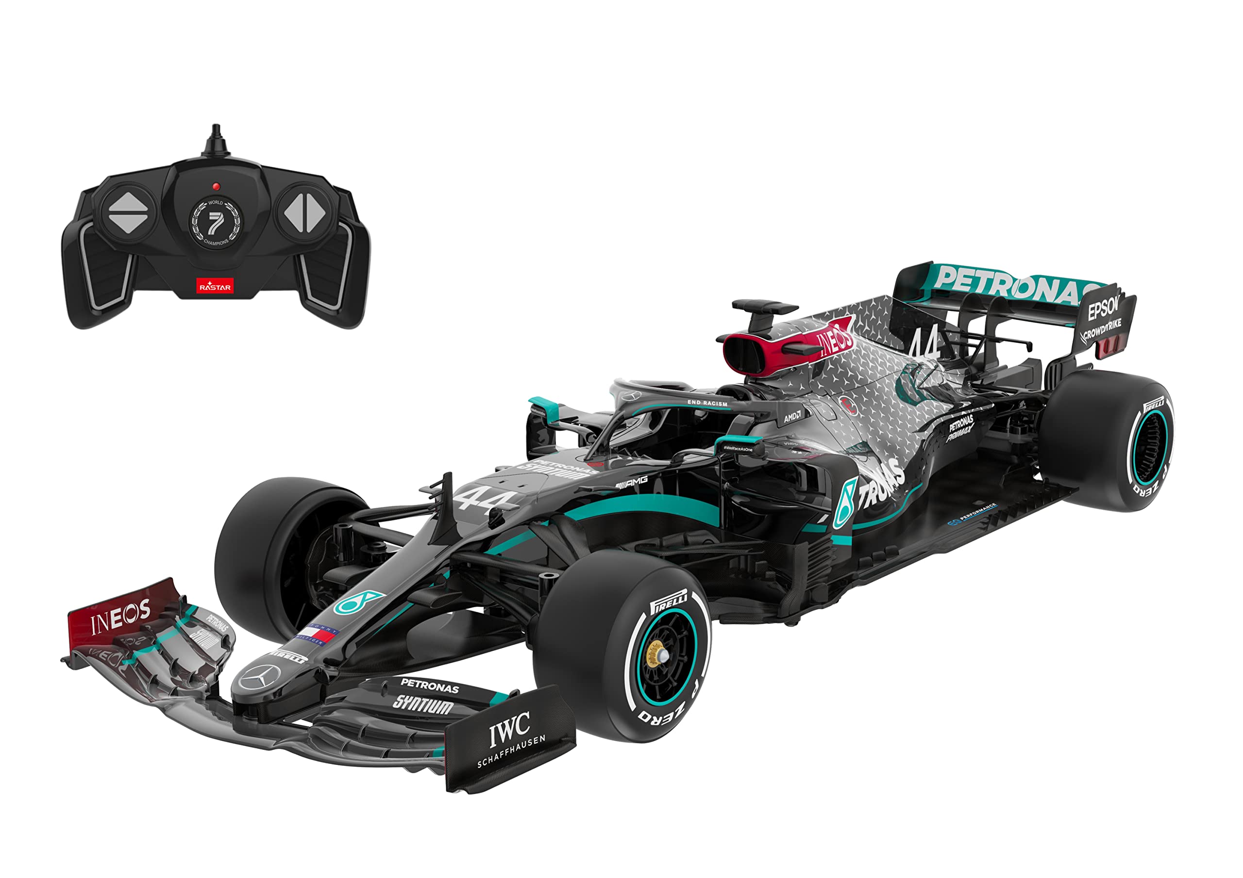 RASTAR 1/18 Scale 2.4Ghz Mercedes-AMG F1 W11 EQ Performance Official Licensed Remote Control RC Car - High-Speed Racing, Collectible Display & Indoor/Outdoor Play