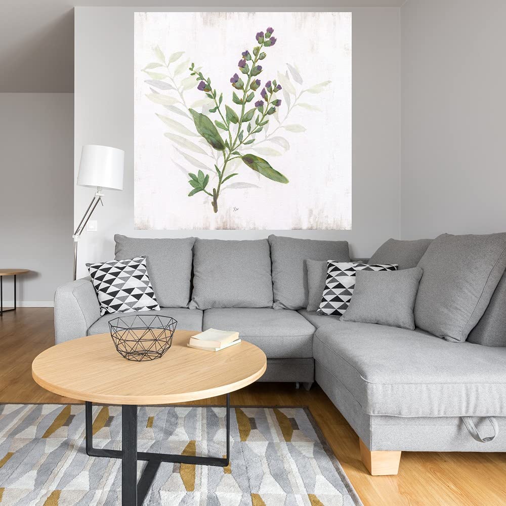 Kitchen Garden II Canvas Wall Art - 32x32 Inch Ready to Hang Fine Art Print by Artist Nan - Perfect for Living Room, Bedroom, Bathroom, Kitchen, Office, Bar & Dining Room Decor - Modern Home & Office Wall Decor