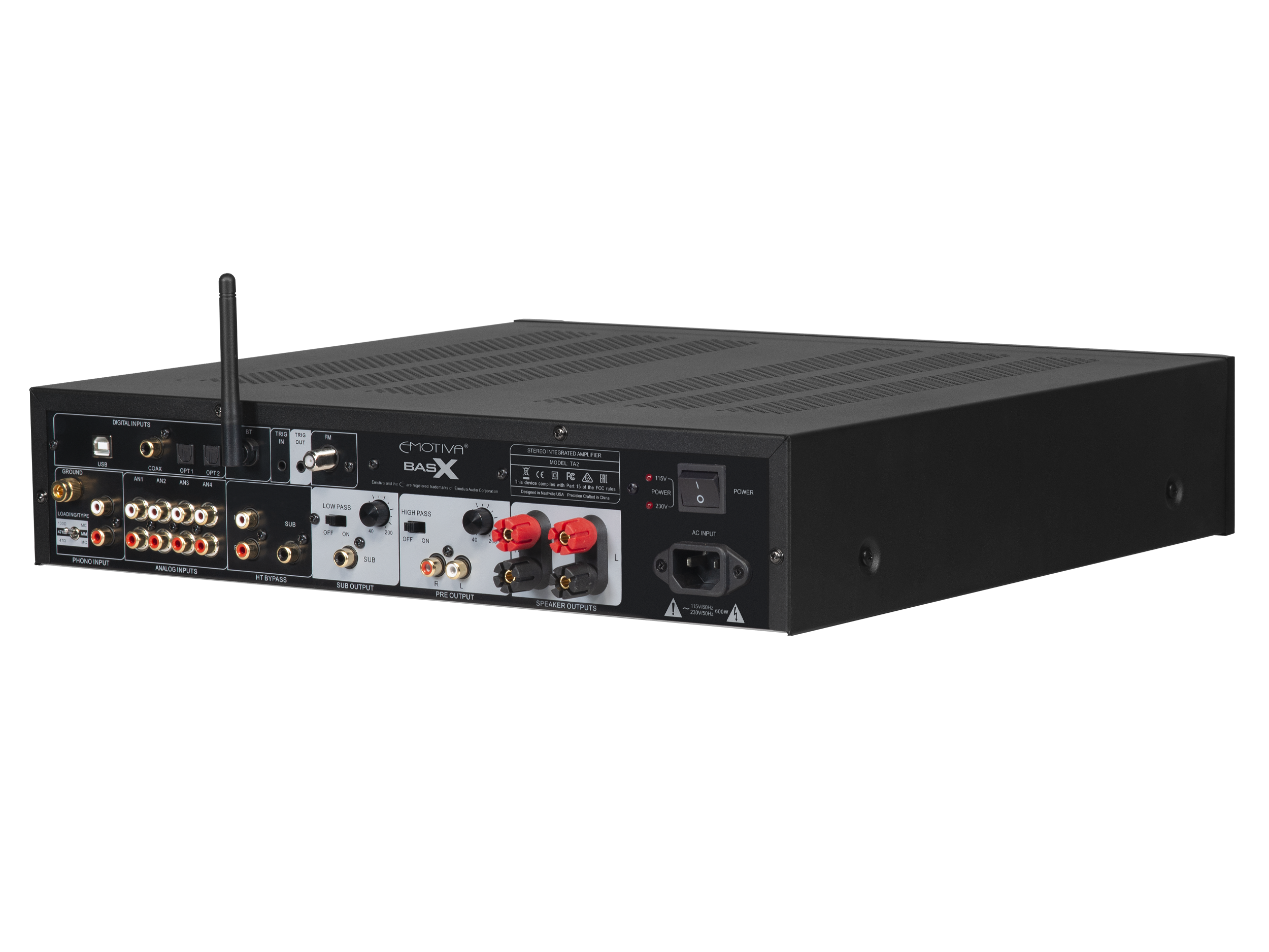 BasX TA2 High-Performance Stereo Preamp with DAC & Tuner - Integrated Amplifier for Home Audio & Hi-Fi Systems | Perfect for Music Lovers & Audiophiles