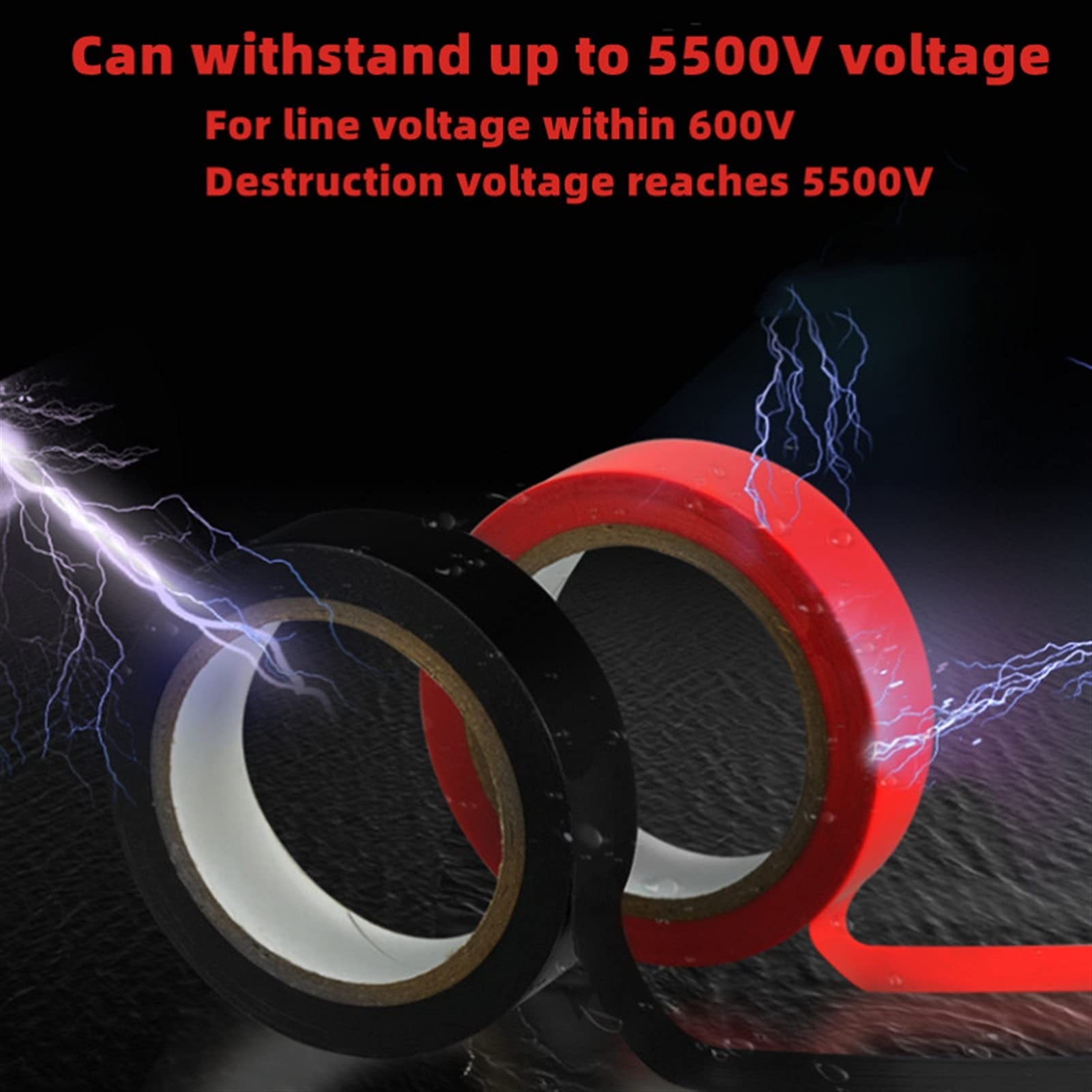 High Temp Resistant PVC Electrical Tape - 9m Roll for Insulation Protection