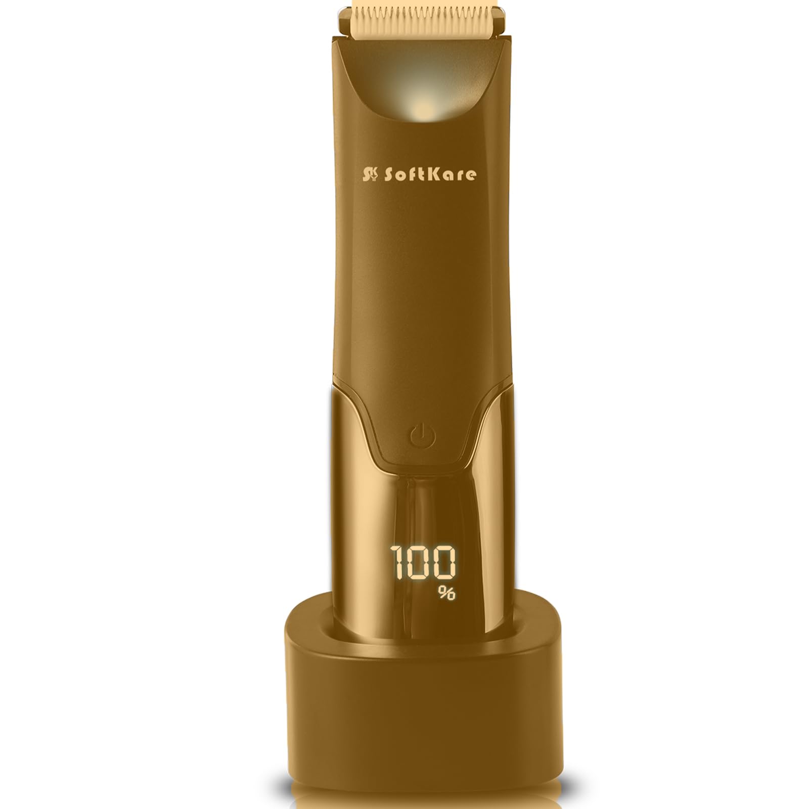 Premium Men's Body Hair Trimmer - Electric Grooming Kit with Gold Finish | Perfect for Beard, Chest & Body Trimming at Home or Travel