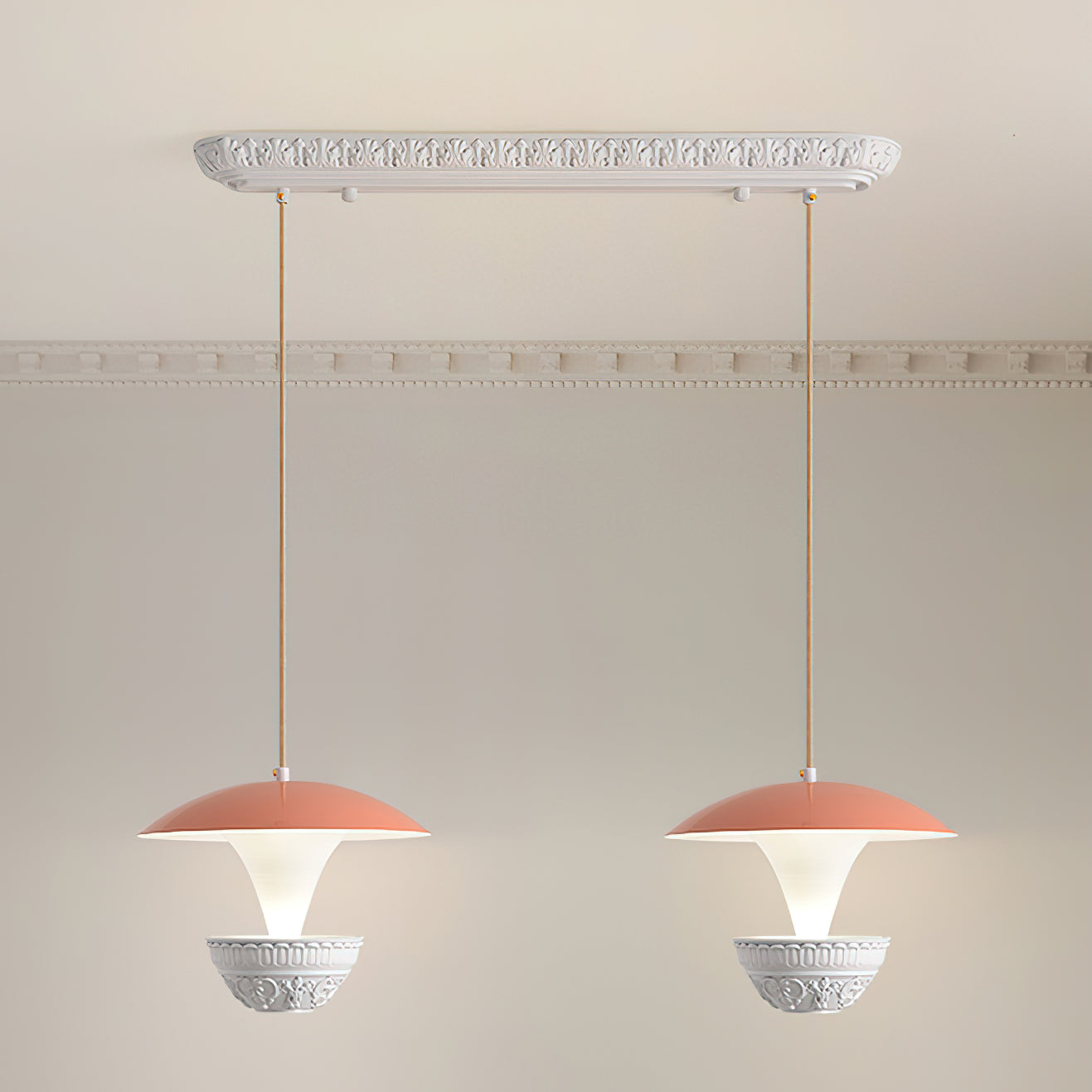 Modern Parachute Pendant Light - Adjustable Hanging Chandelier for Dining Room, Kitchen Island, Bedroom & Living Room Decor